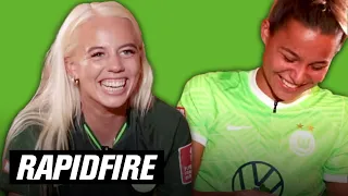 "I was too ugly to be in the front" 😄 | Rapidfire mit Lena Oberdorf & Sofie Svava