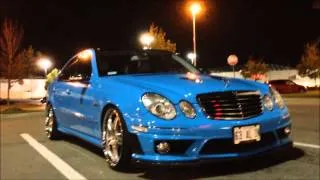 BABY BLUE w211 2009 E63 AMG - STRAIGHT PIPE EXHAUST