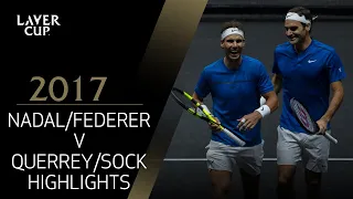 Federer/Nadal v Querrey/Sock highlights (Match 8) | Laver Cup