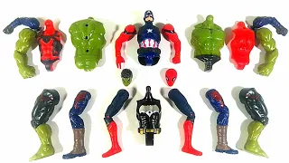 Assemble toys ~ Captain America, Spider-Man, Batman Vs Hulk smash Avengers superhero toys