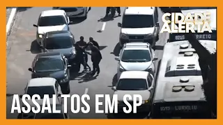 Exclusivo: veja como agem criminosos que atacam motoristas para roubar celulares no centro de SP