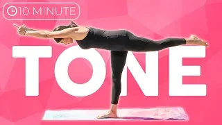 10 min Full Body Yoga Workout | Tone Yoga Flow