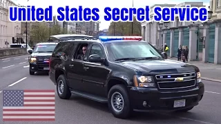 President Obama's huge security motorcade in London 🇺🇸 🇬🇧