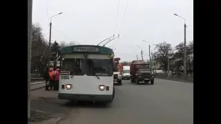 Пуск новой троллейбусной линии в Краматорске