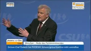 CSU-Parteitag: Horst Seehofer (CSU) zum Wahlprogramm am 19.07.2013