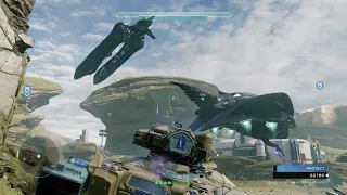 Halo 5 Warzone Firefight on Sanctum. Wasp, Banshee, Hannibal Scorpion