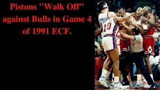 Pistons "Walk Off" against Bulls in Game 4 of 1991 ECF