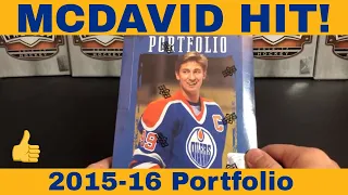 MCDAVID HIT! 2015-16 Upper Deck Portfolio Hobby Box Break!