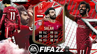 THE EGYPTIAN KING🇪🇬👑! BEST PLAYER IN THE GAME!😍  - 99 RATED PREMIUM FUTTIES MOHAMMED SALAH - FIFA 22