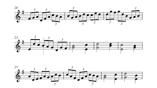 Bach, J.S. - Jesu Bleibet Meine Freude Guitar arr. (Noten, sheet music, partition, partitura)