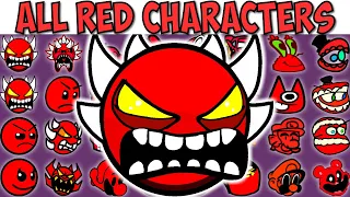 FNF Character Test | Gameplay VS My Playground | ALL Red Test