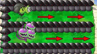 99 Gatling Pea Vs 99 Chomper Vs All Zombies Vs Giga Gargantuar Vs Dr. Zomboss - Plants vs Zombies