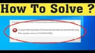 How To Fix File System Error (-2147416359 ) Photos App Error || Windows 10/8/7/ for all system