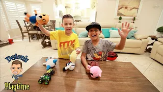 Piggy and Rod plush toys | Hide & Seek | Deion’s Playtime skit