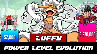 Luffy all forms power levels - Luffy power level evolution - SP Senpai 🔥