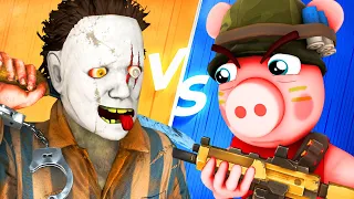 🎬РОБЛОКС БАЛДИ vs МАЙКЛ МАЙЕРС - ФИЛЬМ (Roblox Piggy Пигги Baldi's Basics Remastered 3D Анимация)