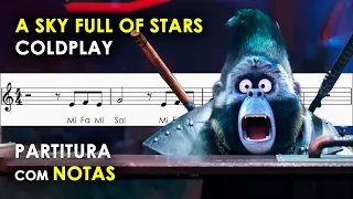 A Sky Full of Stars | Partitura com Notas para Flauta Doce, Violino | Coldplay