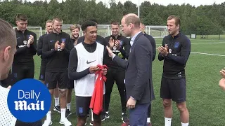 Prince William meets the England squad ahead of 2018 World Cup