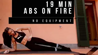 19 Min ABS ON FIRE - Allenamento no stop a corpo libero🐚
