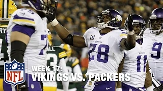 Adrian Peterson Powers His Way In for a TD! | Vikings vs. Packers | NFL