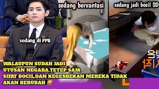 Walaupun sudah jadi utusan negara BTS tetep saja gak bisa meninggalkan sifat kebocilan mereka😁