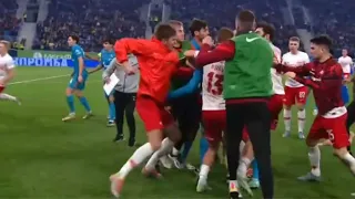 Zenit vs Spartak clash gets ugly as six red cards shown after furious mass brawl