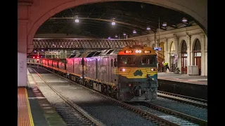 Freight Australia G's on the first empty grain train through Ballarat over the new track- 6/6/23