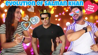 Evolution of  SALMANKHAN #salmankhan reaction video