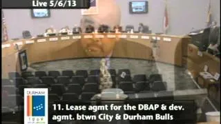 Durham City Council Meeting May 6, 2013