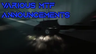 Various MTF Announcements