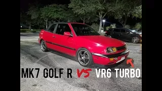 VR6 Turbo VW Cabrio vs MK7 Golf R vs Nissan 370Z & Ford Focus ST