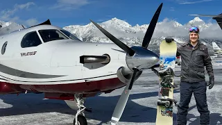 Flying A Private Plane To Jackson Hole Wyoming To Go Snowboarding! | Pilatus PC-12NG