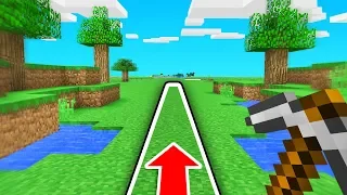 MINECRAFT But You Can ONLY Walk In A STRAIGHT LINE!