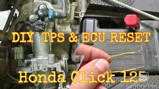 DIY TPS AND ECU RESET HONDA CLICK 125