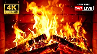 🔥 The Best Burning Fireplace: Soothing Fire Sounds with Warm Crackling Logs Video (Ultra HD) 4K