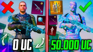 😱 СМОТРЕТЬ ВСЕМ! ЭТО ЛУЧШАЯ ПРОКАЧКА АККАУНТА на 50000 UC В PUBG MOBILE! ВЫБИЛ ВСЁ и ПРОКАЧАЛ!