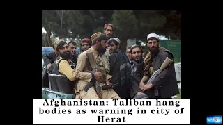 Afghanistan: Taliban hang bodies as warning in city of Herat