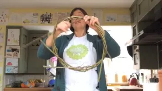 How to make a willow wreath base from scratch.