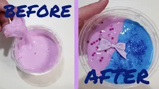 FIXING MY 1 YEAR OLD SLIME! *extreme slime makeover*