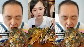 Mukbang Food Eating Show | Spicy fish, eat fish super fast, eat fish without choking bonesg #64