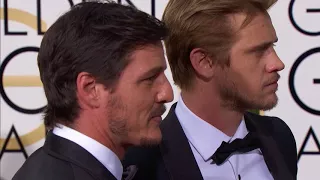 Boyd Holbrook and Pedro Pascal Fashion - Golden Globes 2016