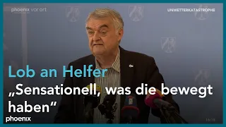 Statement von Herbert Reul (CDU, Innenminister NRW) zur Unwetterkatastrophe am 19.07.21