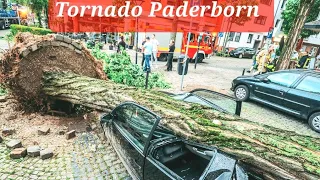 #tornado #Paderborn Very Powerful Tornedo Hits Paderborn. إعصار/عاصفة ضرب مدينة بادربورن ألمانيا