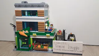 Lego City Grocery store & Family house MOC