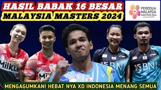 Menang Rame2 - Hasil Semua Sektor 16 Besar Badminton Malaysia Masters 2024 Hari Ini