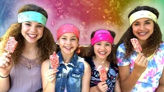 The Popsicle Challenge! (Haschak Sisters)