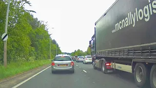 Still stuck in Bank Holiday traffic on the A55 North Wales Expressway - 6/5/24 // dashcam footage