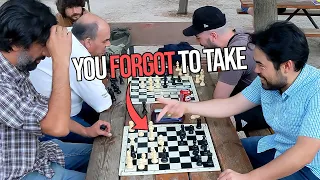 Madrid Park Chess: When Your Opponent Forgets to Take