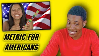 Americans Discover The Metric System || FOREIGN REACTS