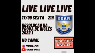 Resolução da Prova de Inglês EEAR 2022.1 | Teacher Rafael